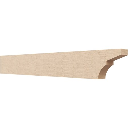 Ekena Millwork 2in. W x 4in. H x 28in. L Monterey Woodgrain TimberThane Rafter Tail, Primed Tan RFTUR02X04X28MONRCPR